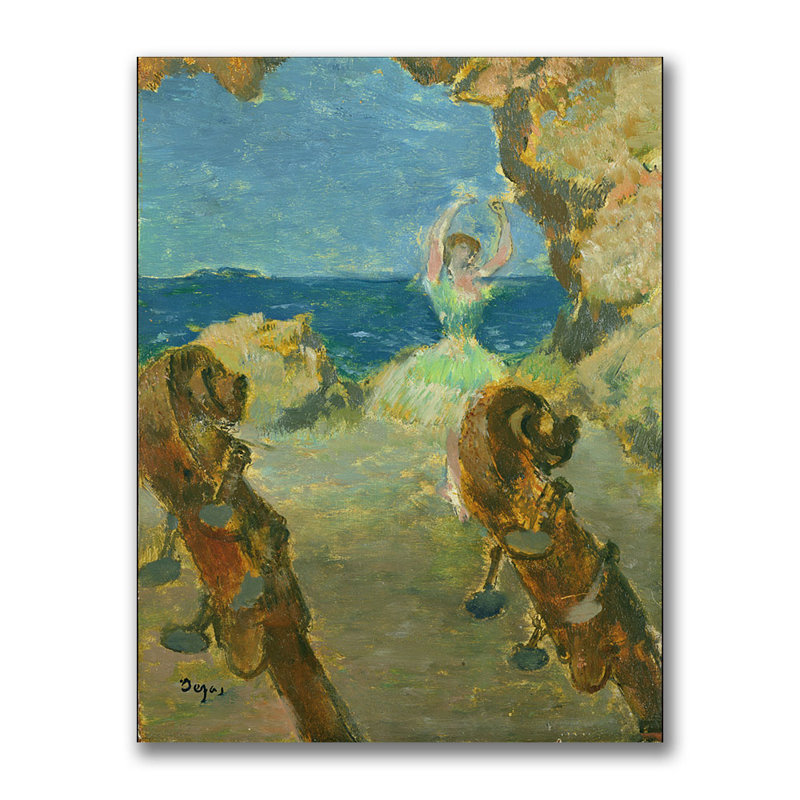 «The Ballet Dancer, 1891» par Edgar Degas, reproduction sur toile, H 47 po x l 35 po x P 2 po