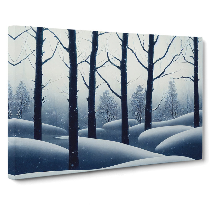 Extravagant Winter Forest - Wrapped Canvas, 50cm H x 76cm W x 3cm D
