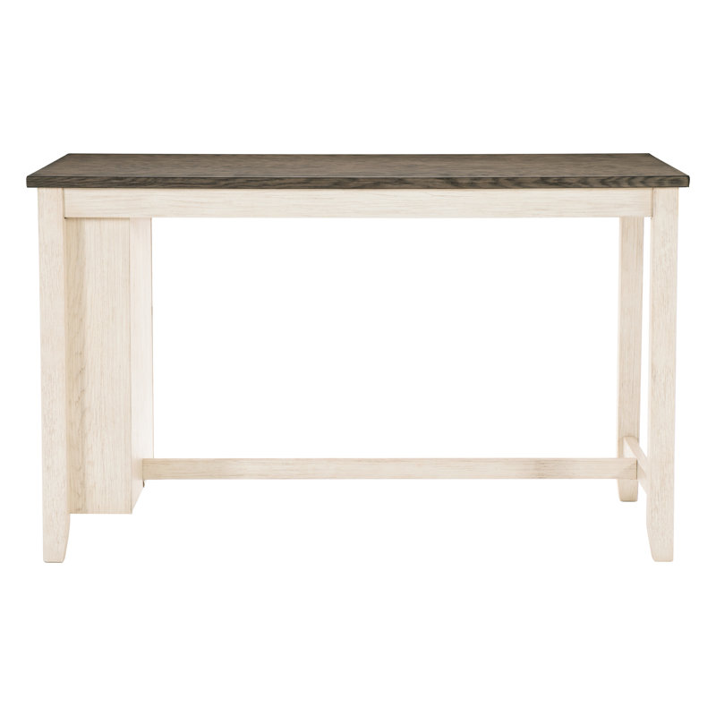 Table de placage à hauteur de comptoir, tablette pour table de salle à manger avec tablette de rangement