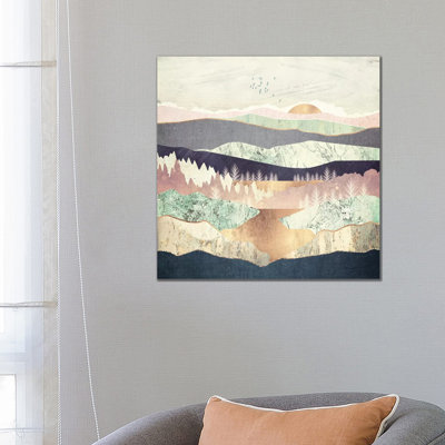 Golden Spring Reflection by SpaceFrog Designs - Wrapped Canvas Painting