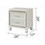 Table de chevet 2 tiroirs Opium