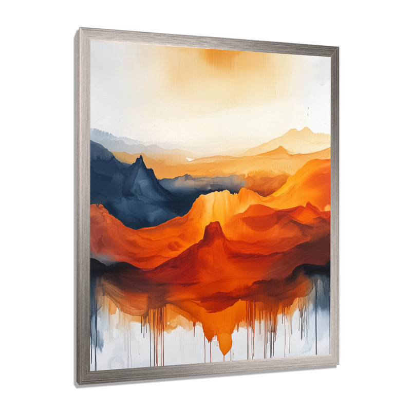 Nusaybah - paysages, impressions sur toile, H 32 po x l 24 po, Reproduction encadrée sans passe-partout, Argent argent