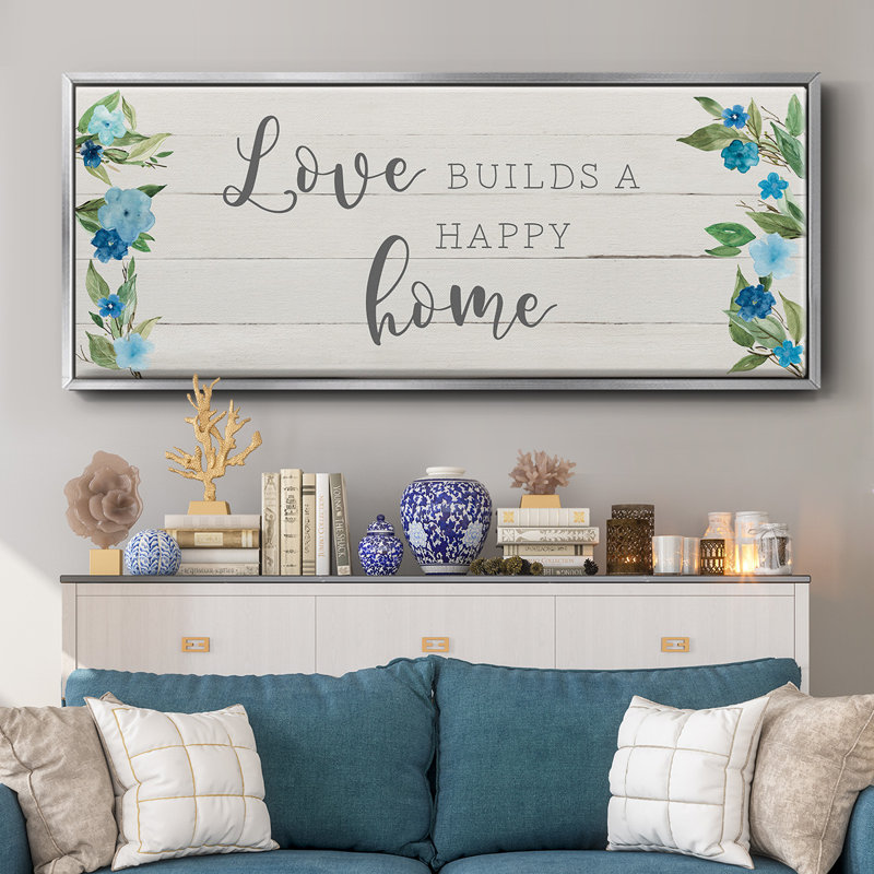 Love Love - toile encadrée, H 8 po x l 20 po