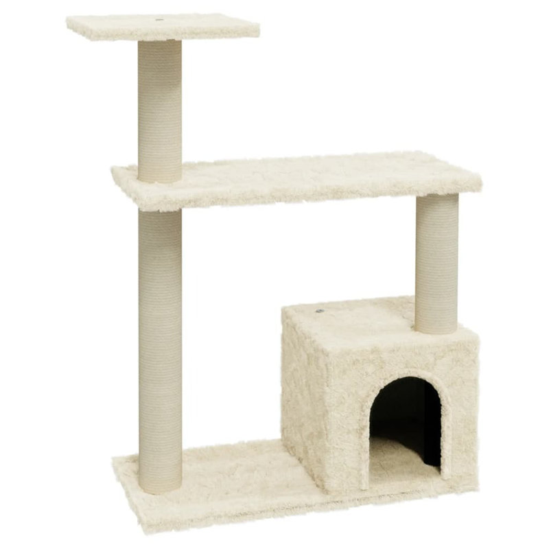 70cm H Cat Tree, Cream