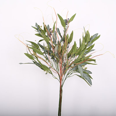 Artificial Farmhouse Greenery Foliage Leaves Sprays Berry Long Stem For Vase Filler, Home Wedding Party Table Centerpiece Decor