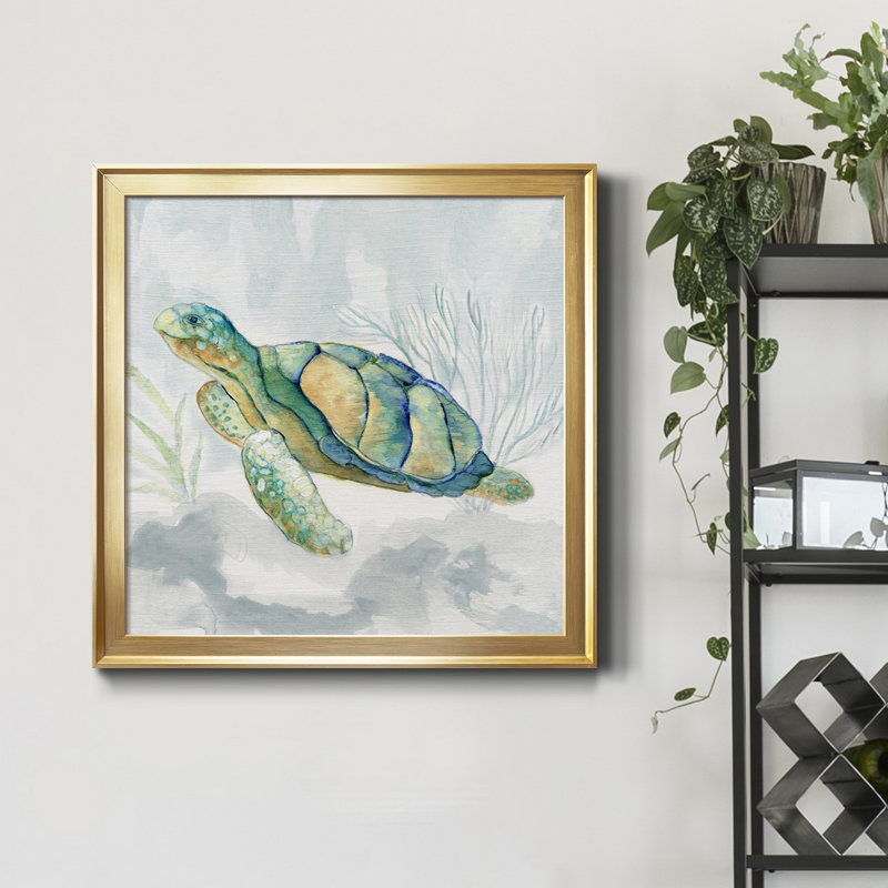 Reproduction d'art sur toile encadrée, Cadre doré, H 30,5 po x l 30,5 po x P 1,5 po