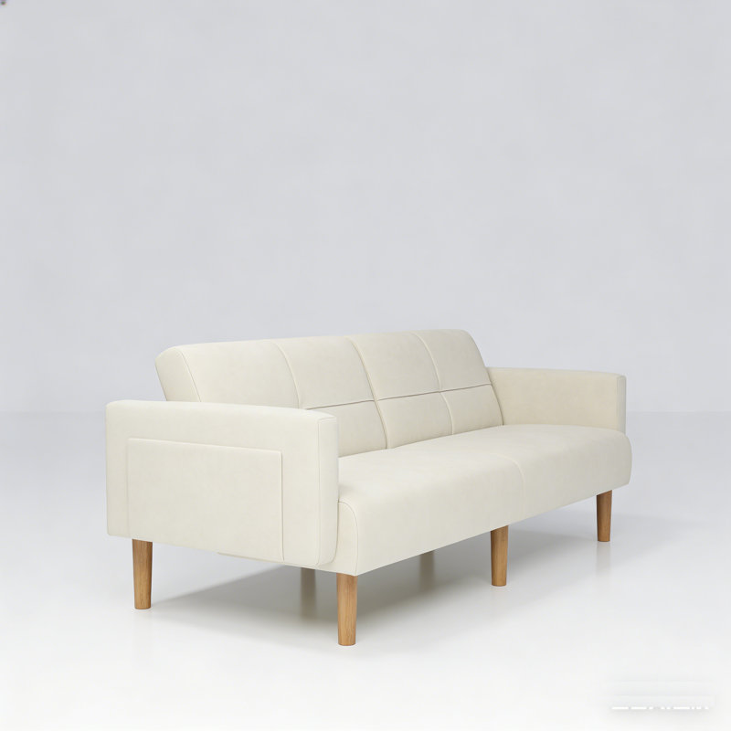THREE SEATER SOFA BED , Beige Linen
