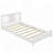 Solid Wood Low Profile Platform Bed Frame with Support Slats and Chic Headboard, Ideal for Minimalist Bedrooms and Easy Access-183274162
