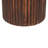Ribbed Leather Accent Stool
