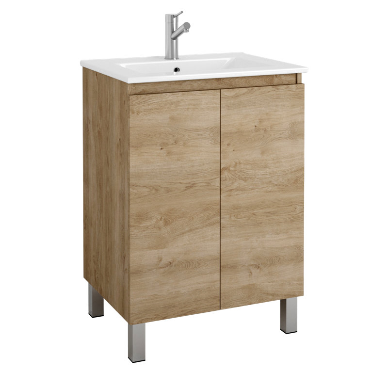 Bathroom Vanity Cabinet SUNSET Collection by DAX, Oak
