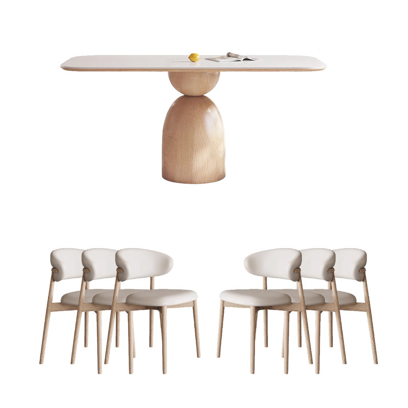 Table de salle à manger double épaisseur, H 29,53 po x L 63 po x l 31,5 po