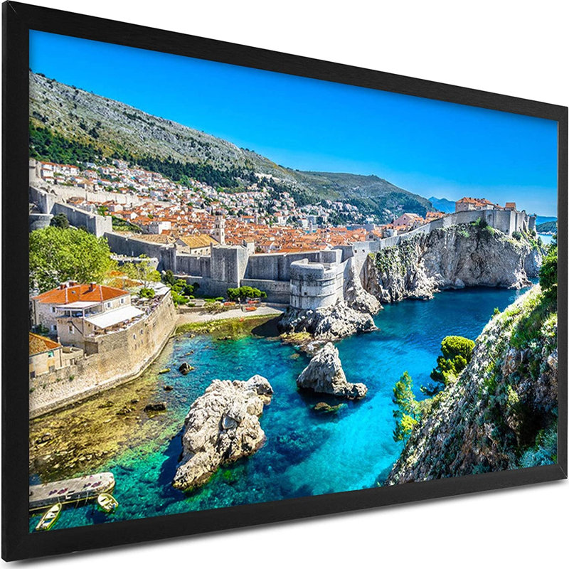 Stellweilan Tessberg Fixed Frame Projector Screen, 63.8" H x 113.4" W
