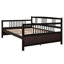 Lit de jour double - et élégant pour le salon de la chambre à coucher, option de lit disponible en couleur, sert de lit, rangement supplémentaire