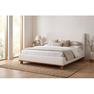 Lit plateforme tapissier Plaza