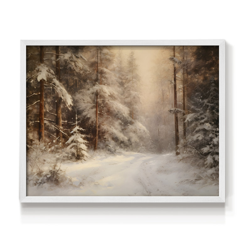Paysages rétro-DCCDXVII-impression encadrée - réaménageable, H 11 po x l 14 po, Blanc