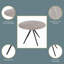 Holmen Round Metal Base Dining Table-768882195