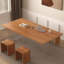 Bureau suspendu en bois massif et acrylique-966920237