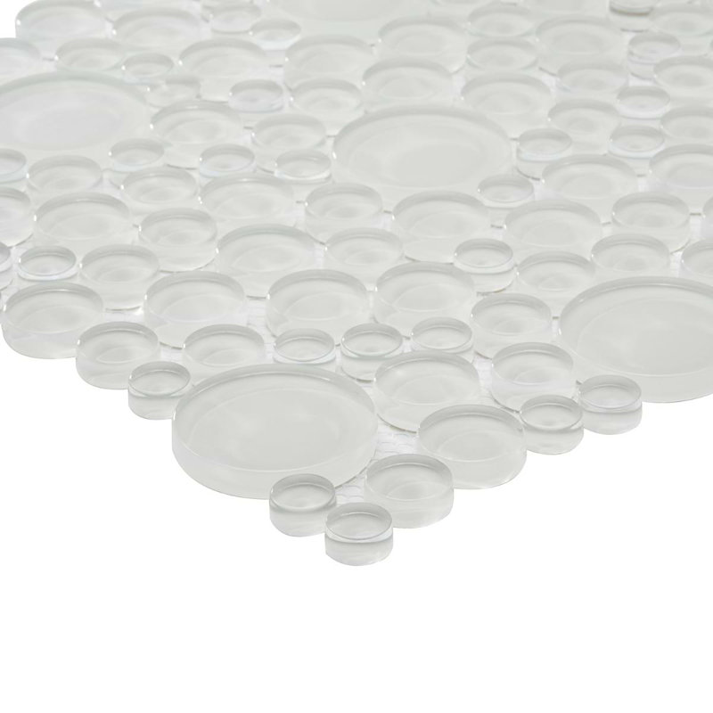 Loft Spa 12x12 Circles Polished Glass Mosaic Tile