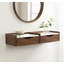 Benning Poplar Floating Shelf with Drawer-94320016