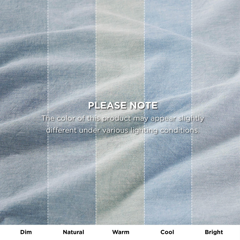 Cozy Winter Collection Bedsure 5 Pieces Cotton Comforter Set with Cotton Waffle Throw Blanket, Blue