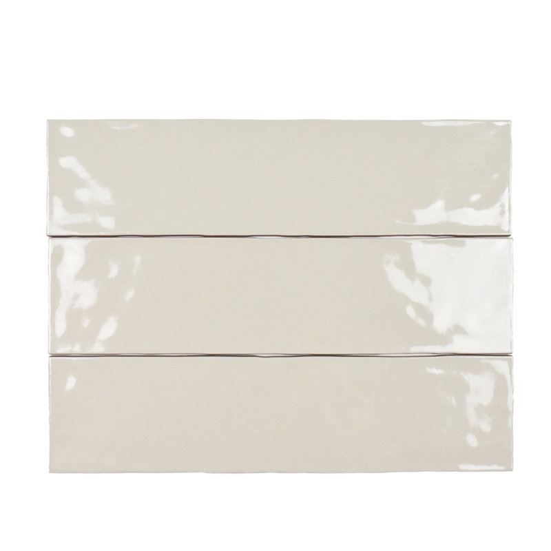 Artesano Glossy 3x12 Handmade Look Subway Ceramic Wall Tile – Artisan Style (set of 12.64 sf/box), Biscuit