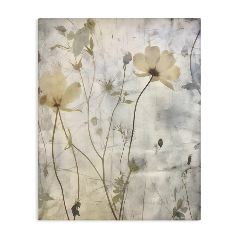 Soft Neutral Botanicals Canvas Wall Art by Lettered and Lined, 20" H x 16" W