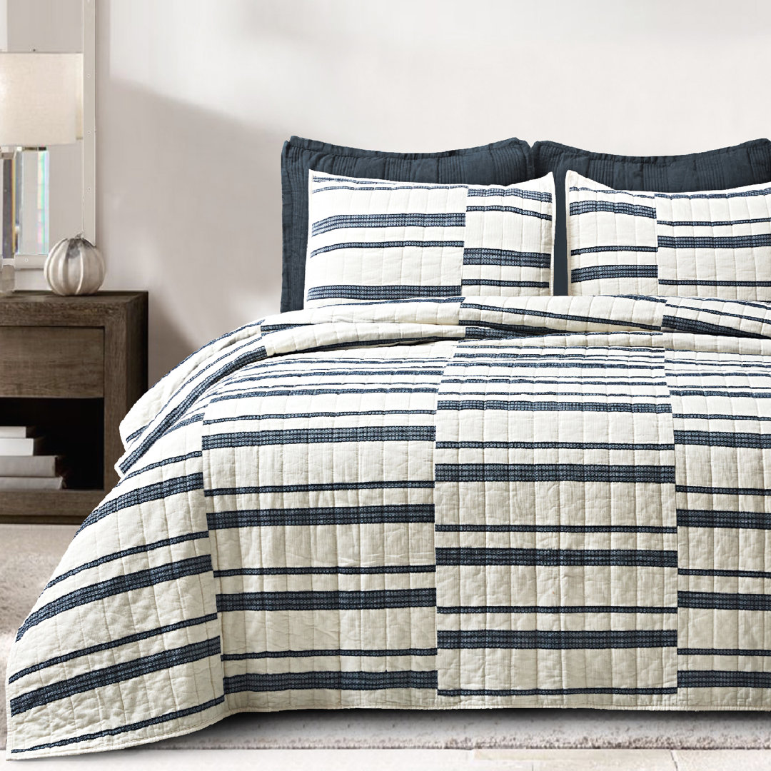  Cotton Quilt Set 3 Piece Patchwork Bedding Set Wonderful Textile 