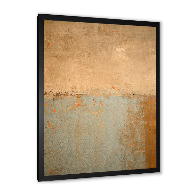 Art moderne gris et bleu II 2FL47712, H 20 po x l 12 po x P 1 po, Cadre noir