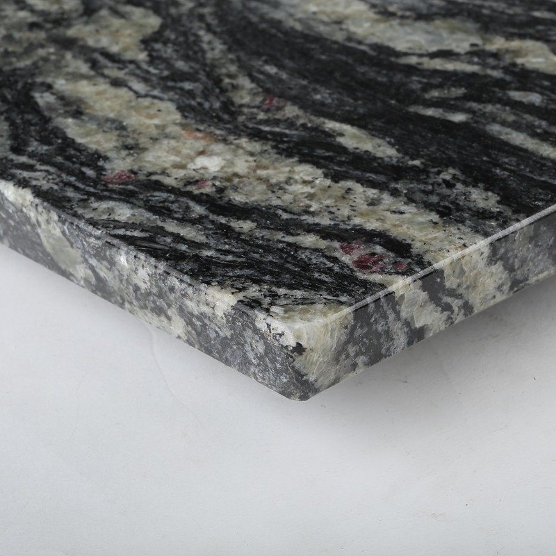 Planche à découper en granite de marbre de luxe 12 * 8 po Koville, rectangulaire, bleu fantaisie
