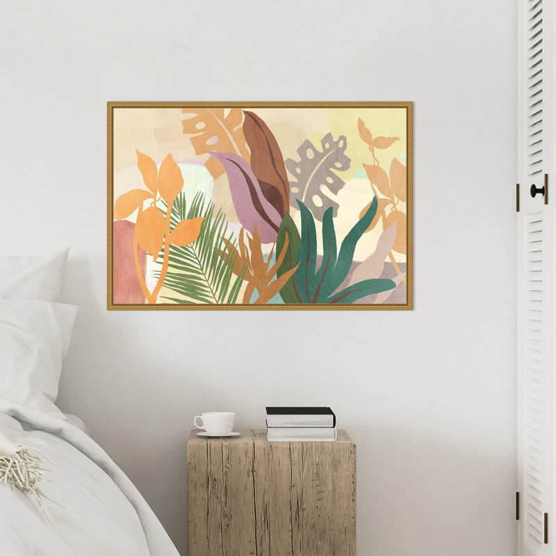 «Lush Forest II» par Asia Jensen, reproduction d'art sur toile encadrée, H 23 po x l 33 po