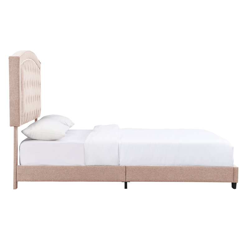 Jonithan Upholstered Bed, King, Beige