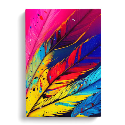 Splashed Feathers No.3 Abstract - Wall Art