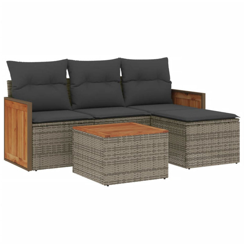  Garden Sofa Set Grey, Dark Grey