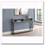 Table d'appoint, console, vestibule, étroit, canapé, salon, chambre à coucher, stratifié gris, métal noir, contemporain, moderne