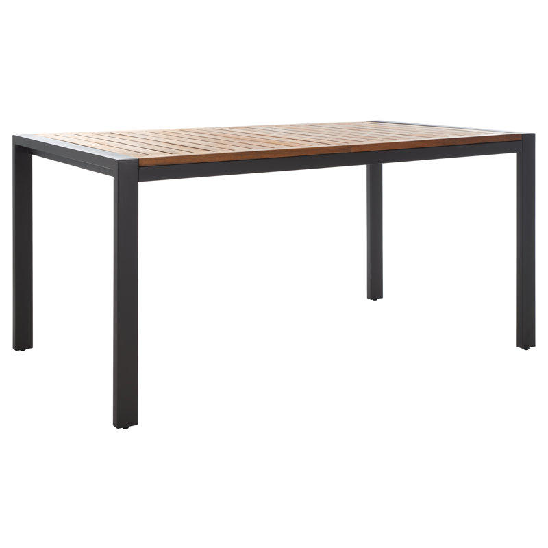 Table de salle à manger d'extérieur rectangulaire L 35,43 po x l 59,06 po Zaur