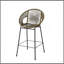 Tabouret de bar d'extérieur vert Ferrara, ensemble de 2