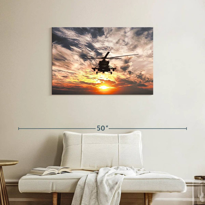 Mait Navy Helicopter, 24" H x 36" W