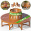 Solid Wood Eucalyptus Outdoor Bench-93698536