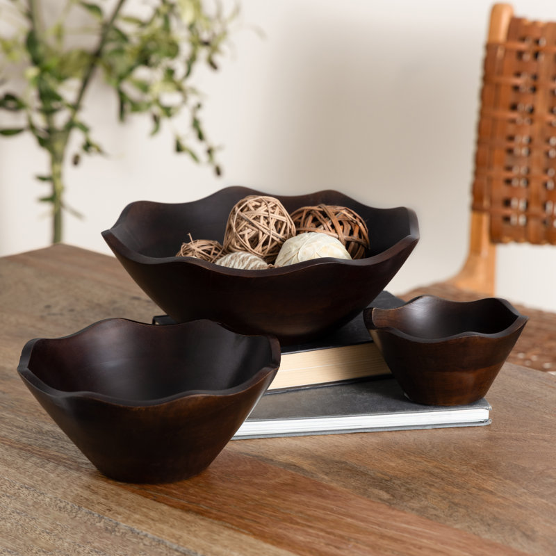 Ensemble de grands bols Cole and Grey, Noir