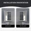Armoire à pharmacie en argent l 12 po x H 24 po Flicker-1390308340-1390307339
