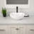 16" L x 12" W Oval Ceramic Bathroom Sink Above-Counter Vessel Sink