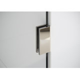 Umbra 51.5 in. x 78 in. Fully Frameless Wall Hinge Towel Bar Shower Door