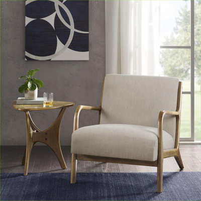 Méridienne rembourrée en polyester doux beige