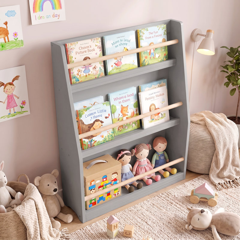 Bibliothèque pour enfants 3 niveaux, Gris