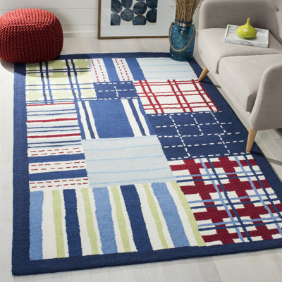 Tapis 80% laine et 20% coton touffeté à la main Nani