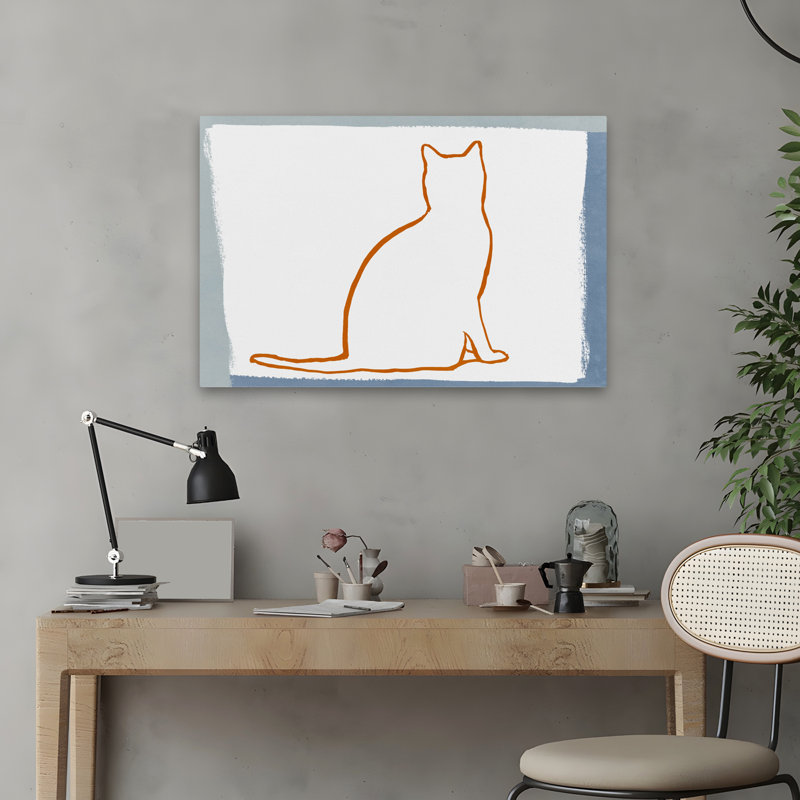 Welcome Home Modern Decorative Illustration Art Minimalist; Modern, 24" H x 16" W