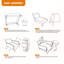 Chaise de salon rembourrée 33 po-1782400074