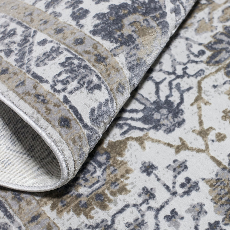 Tapis gris Nicole Nicole Performance de Nicole Miller, Rectangle 5 pi 3 po x 7 pi 2 po
