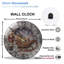 Horloge murale de Noël - Casse-noisette - Traîneau-Horloge