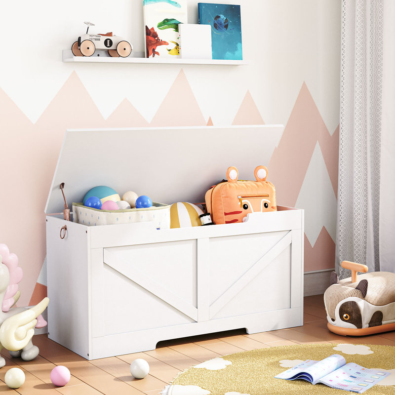 Banc de rangement l 39,4 po Lingle, Blanc